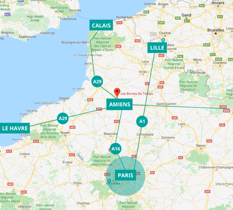 Carte Implantation Stratégique Projet Amiens